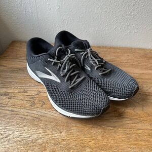 Brooks Revel 2 Mens Size 14 Running Shoes Black White Knit Sneakers Running